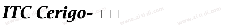 ITC Cerigo字体转换